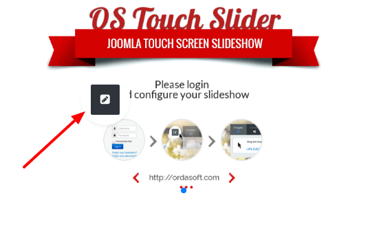 joomla slider - edit from frontend