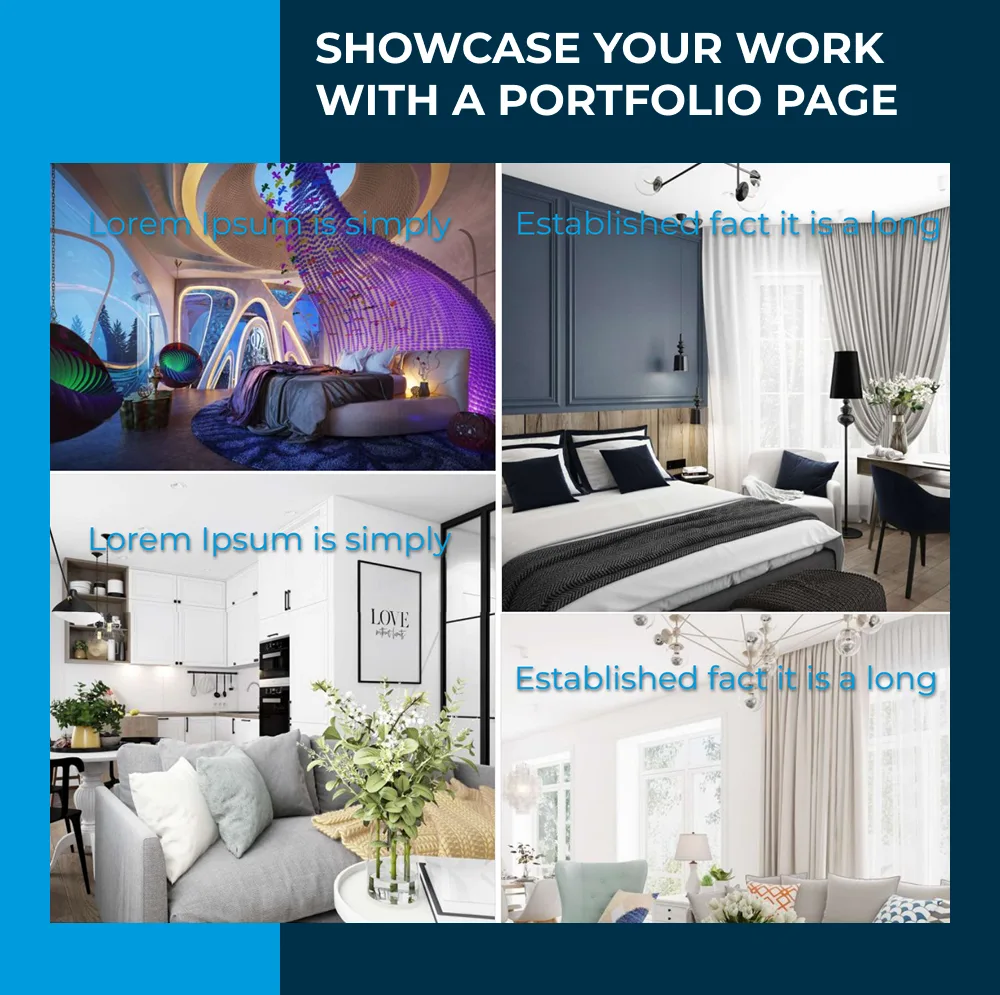 designer creative portfolio template showcase works