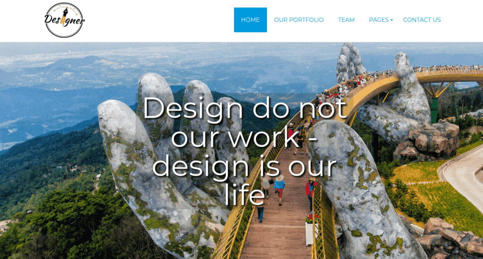 designer creative portfolio template slider