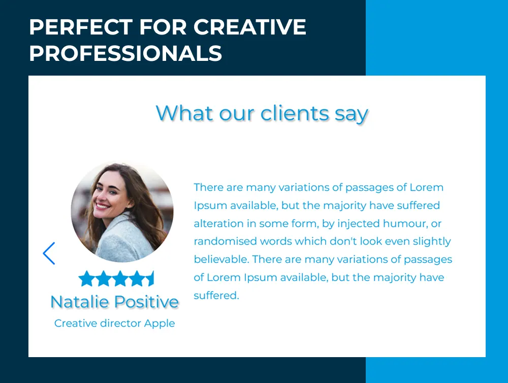 designer-creative-portfolio template testimonials