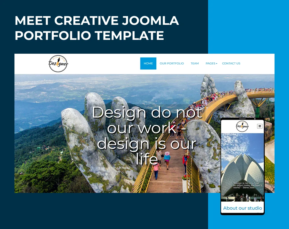 designer meet creative portfolio template
