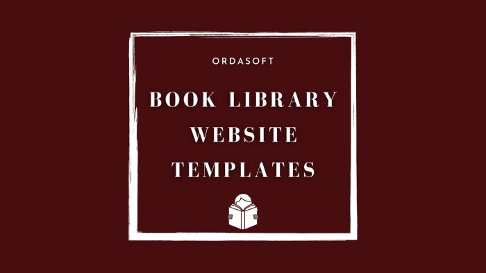 Book Library Website Templates