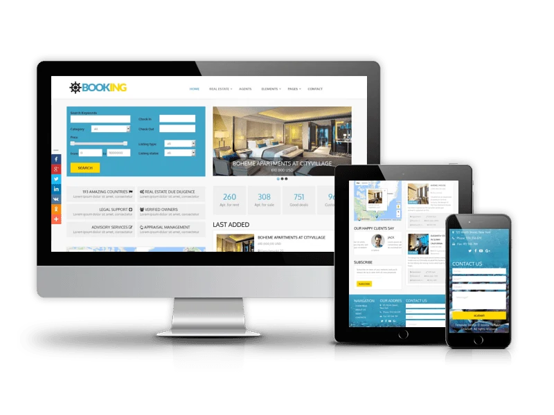 Booking Real Estate Joomla template