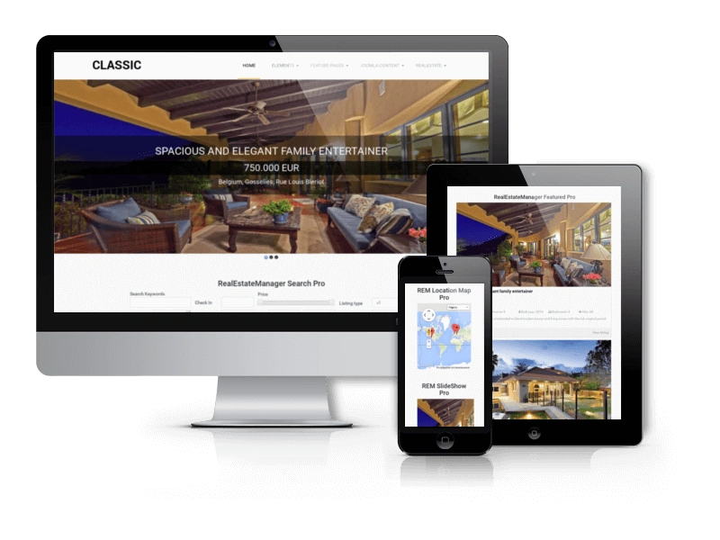 Classic Real Estate Joomla template