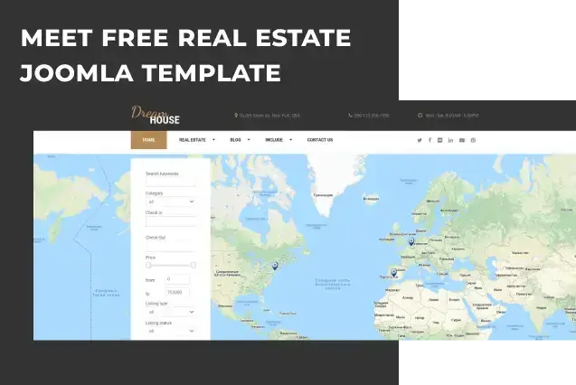 dream house free real estate template main