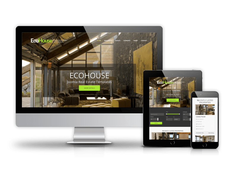 Eco House - Joomla Real Estate template