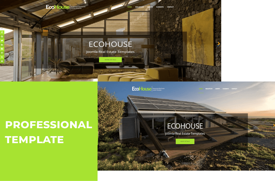 joomla real estate template professional template