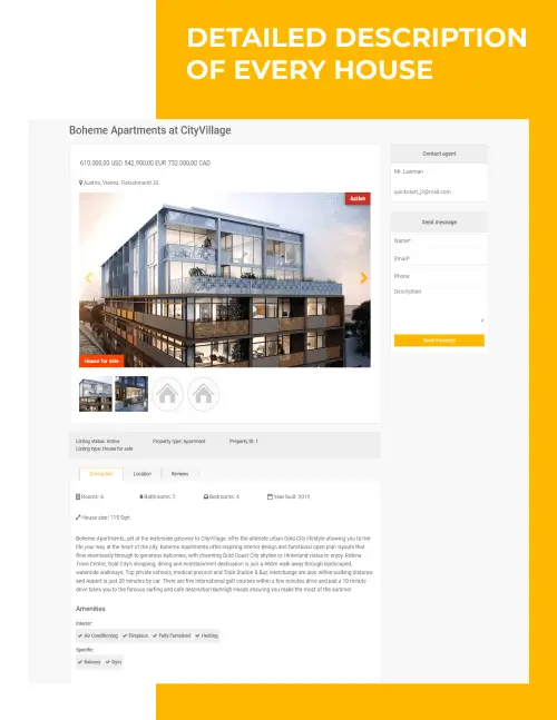 free estate joomla template description