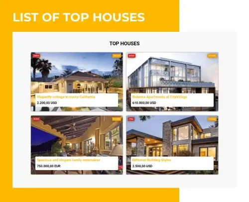 free estate joomla template top houses