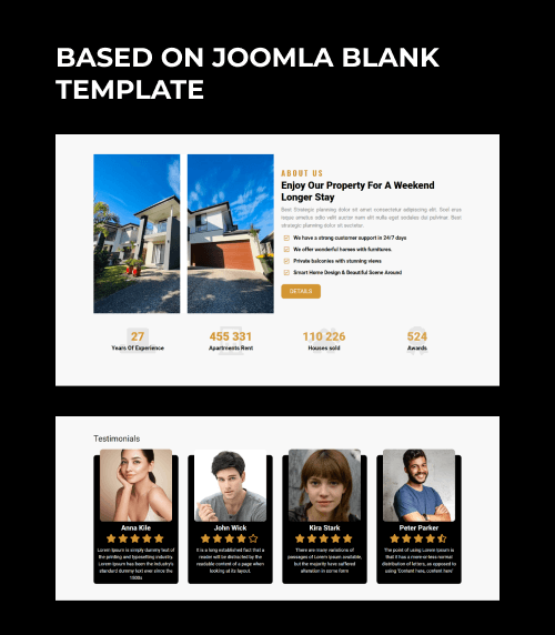 apartment website template real estate blank template