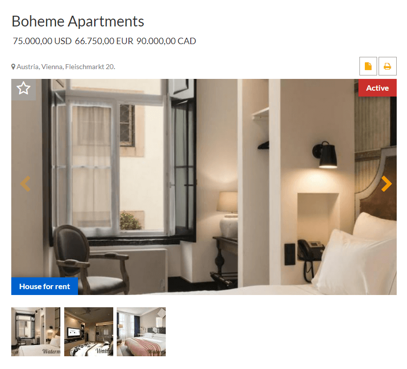 hotel joomla template for rent