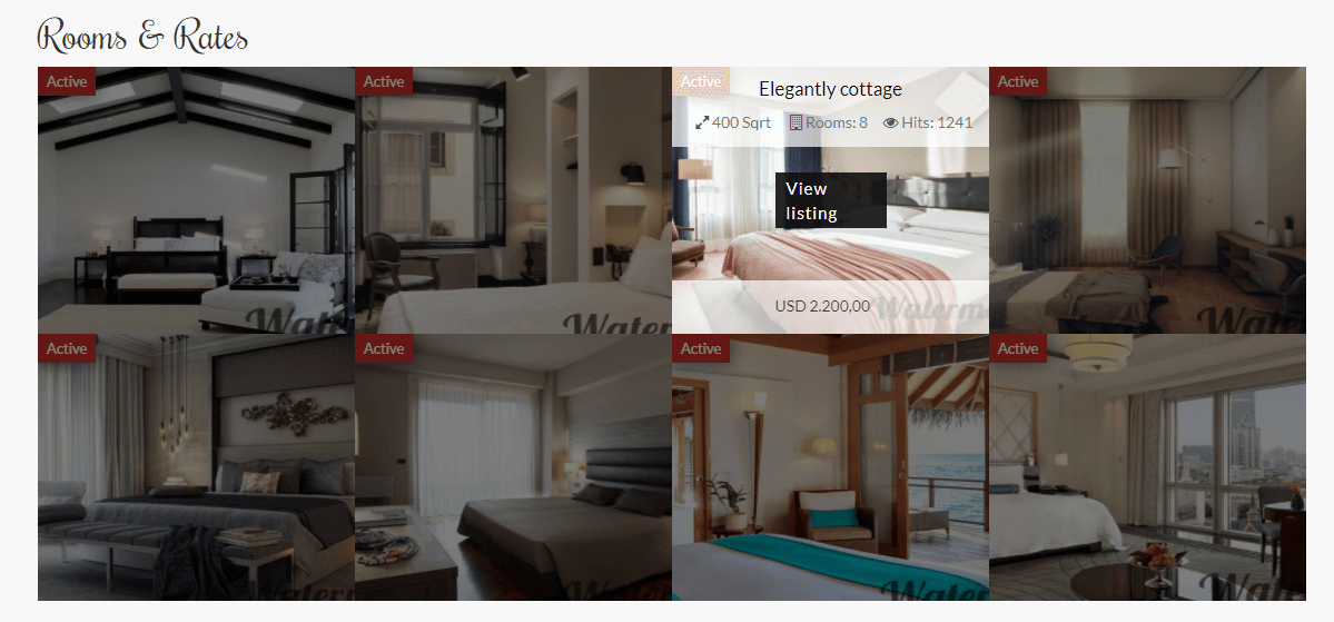 hotel joomla template top rooms