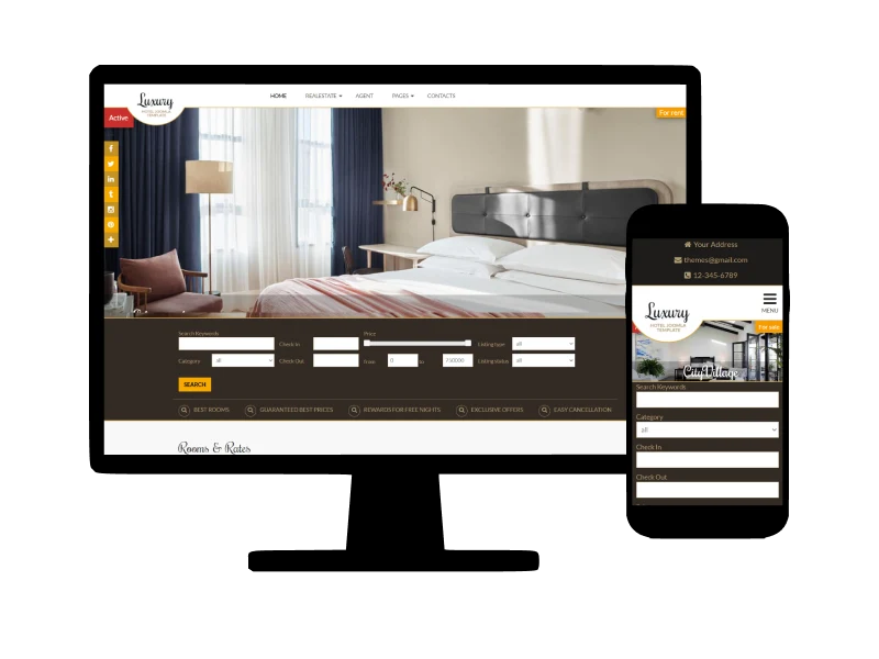 Luxury - Hotel Joomla Template