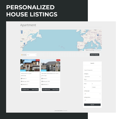 november free real estate website template house listing