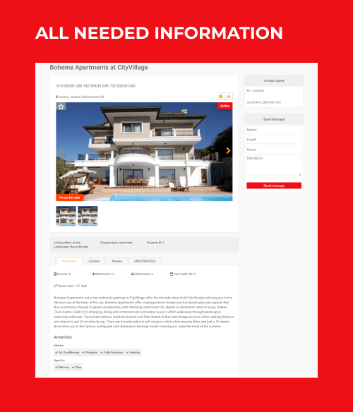 broker real estate joomla template all information