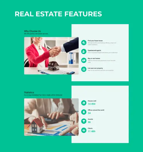 royal estate joomla template features