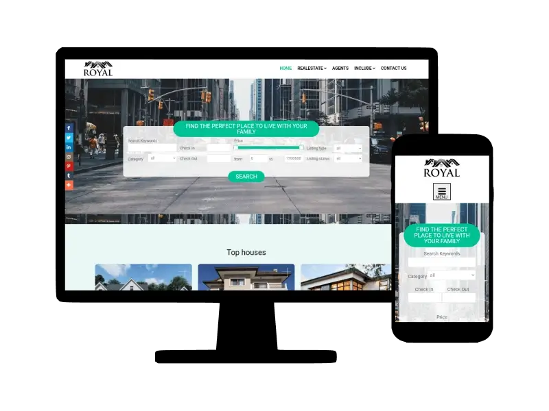 Royal Estate, commercial real estate Joomla template