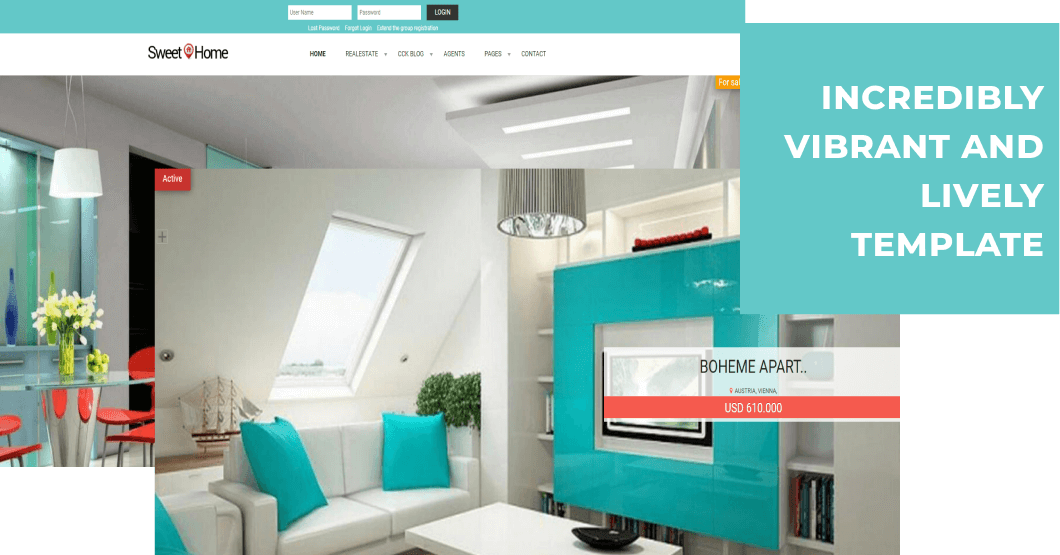 real estate joomla template lively template