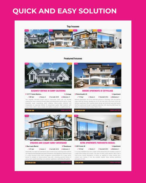 vacation joomla real estate template easy solution