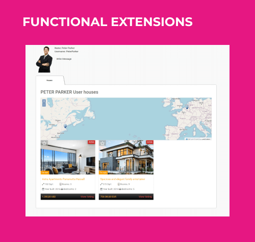 vacation joomla real estate template extension