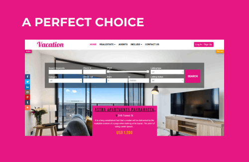 vacation joomla real estate template perfect choice