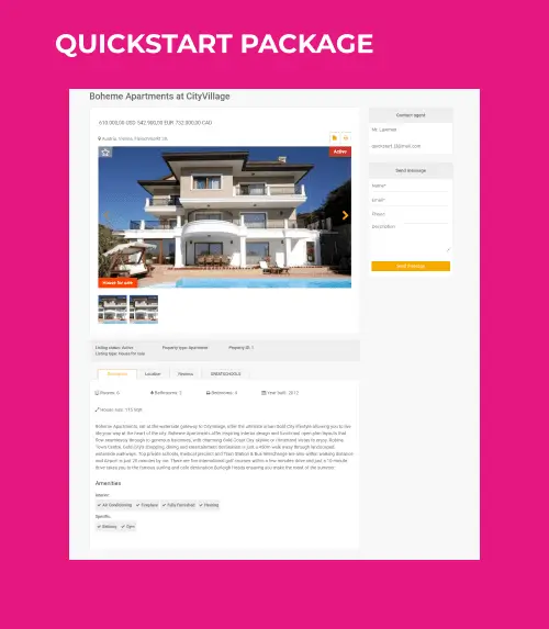 vacation joomla real estate template quickstart