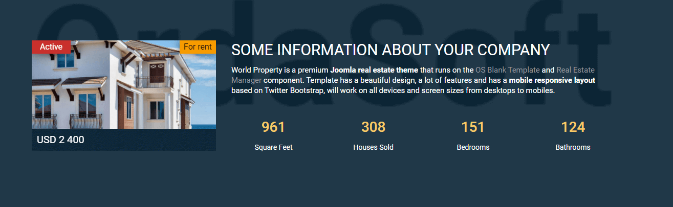 property website template info