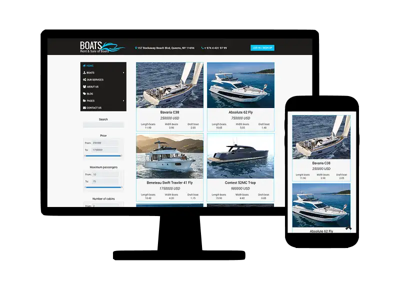 Yacht Joomla Template