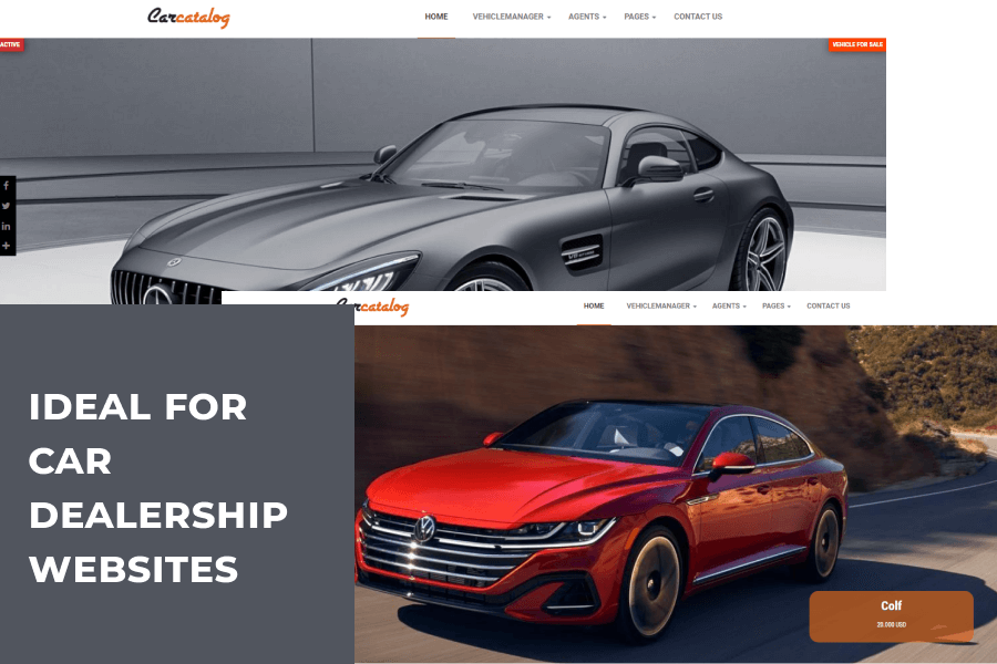 automotive website template for car dealer