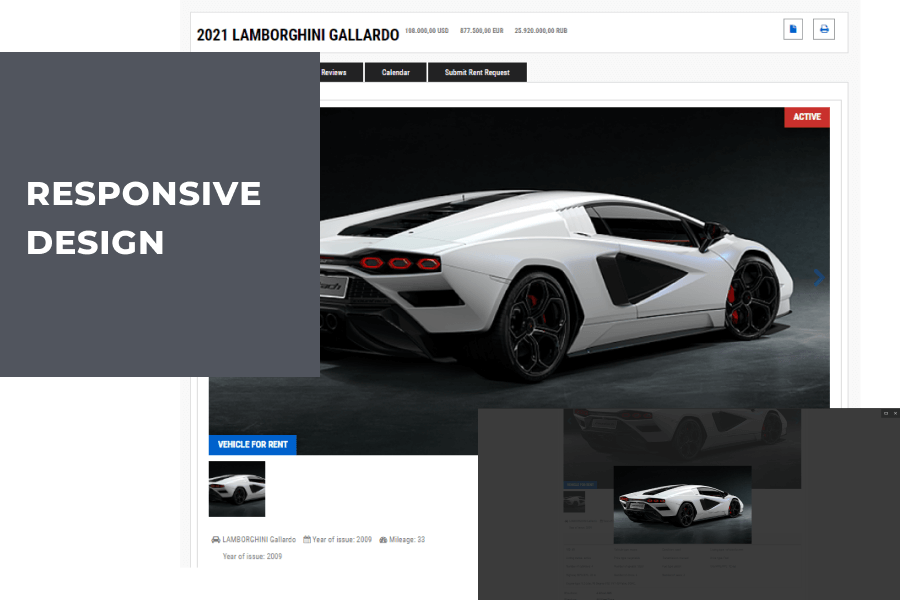 automotive website template responsive