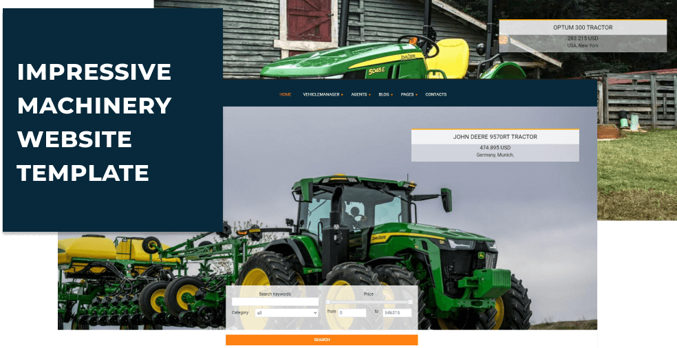 machinery website template main