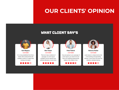 free car joomla template testimonials