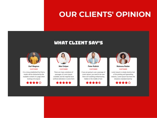 free car joomla template testimonials