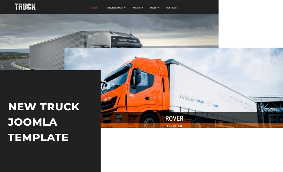 hard truck joomla template new