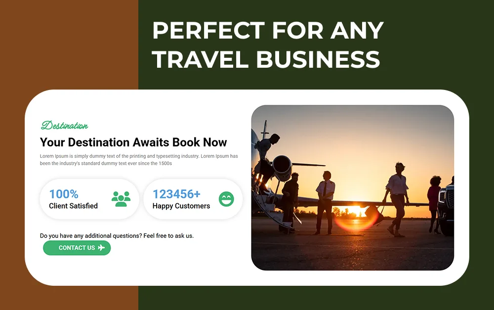 airline joomla template for any travel business