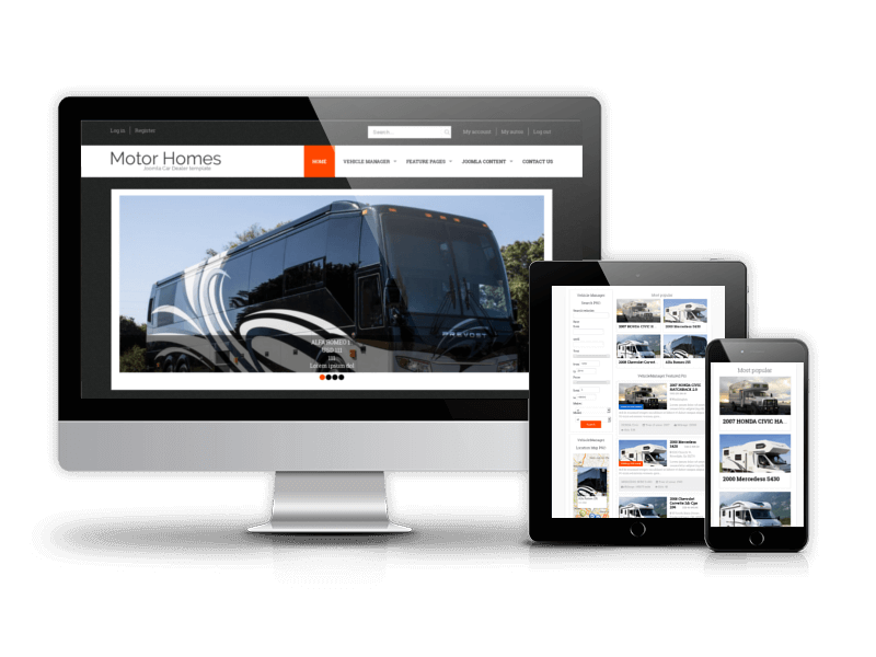 vehicle template for car dealer website