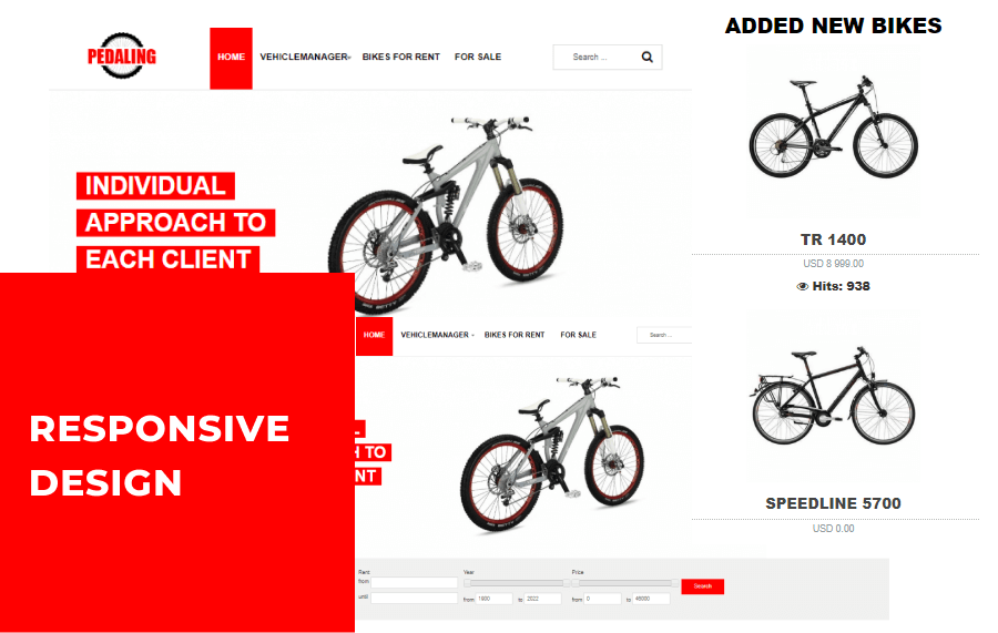 bike joomla template responsive