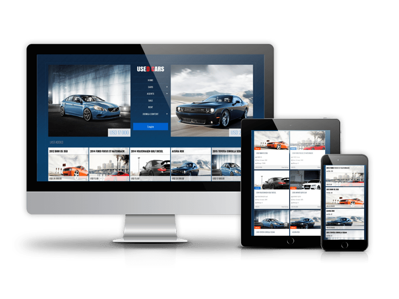 responsive automotive website design