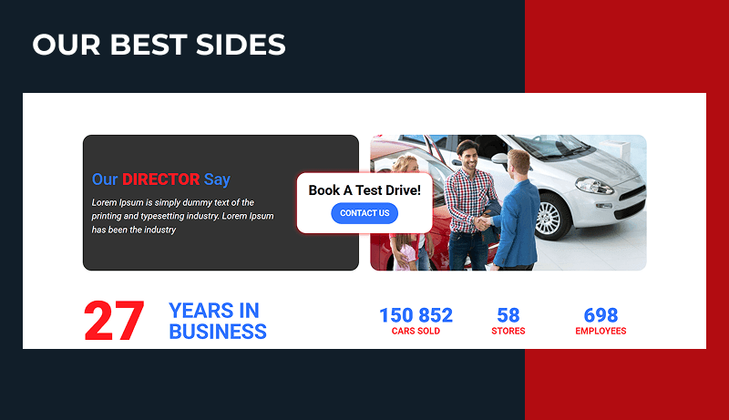 used cars automotive joomla template best sides