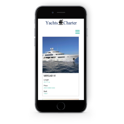 yacht website template responsive