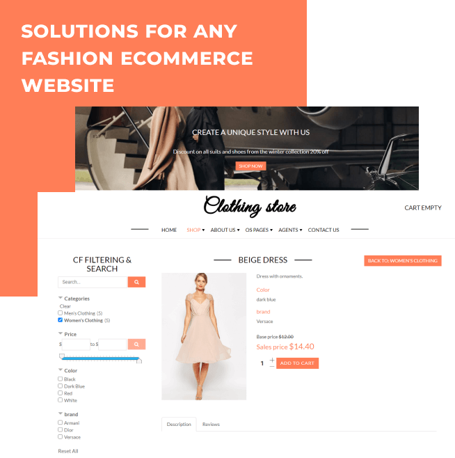 clothes joomla virtuemart template solutions