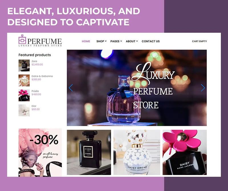 perfume shop joomla template main