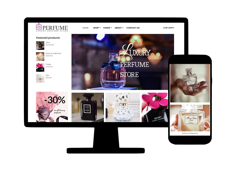 Perfume Store Joomla eCommerce template