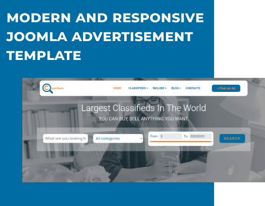 joomla advertisement template responsive