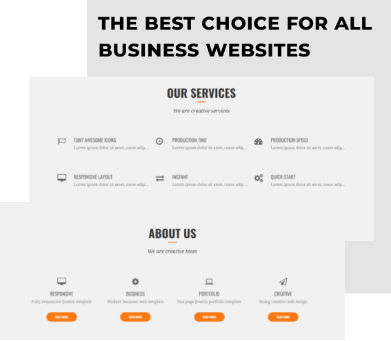 joomla one page template best choice