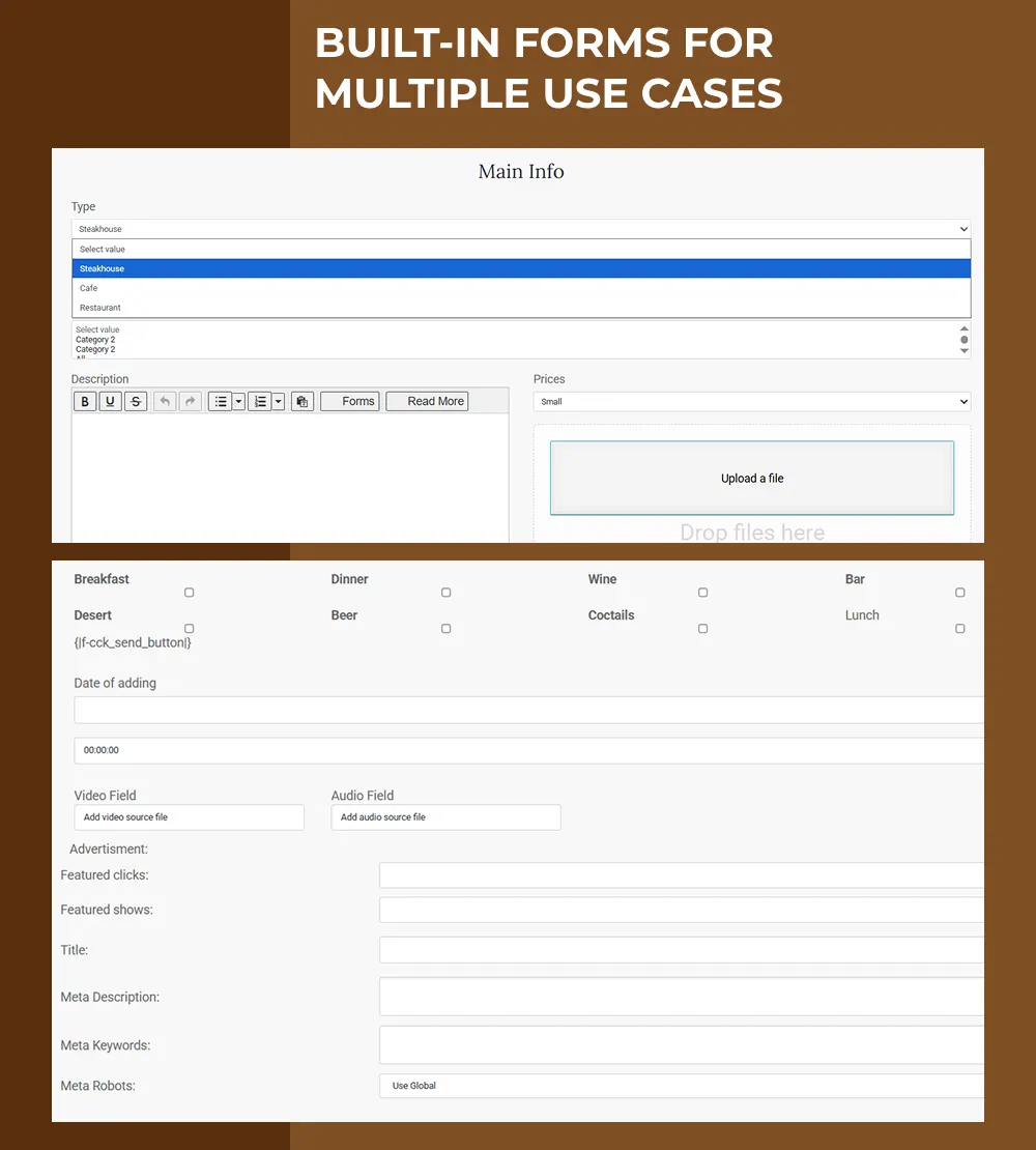 classic joomla website builder template multiple use cases