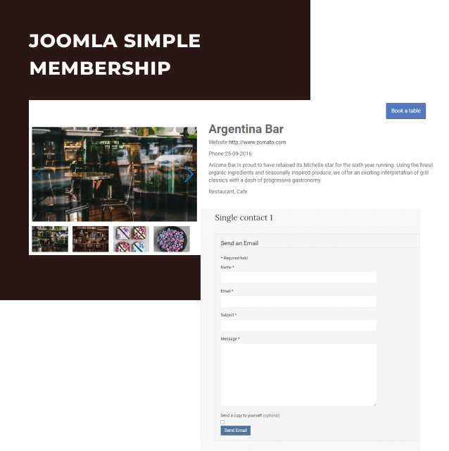 classic website builder template membership