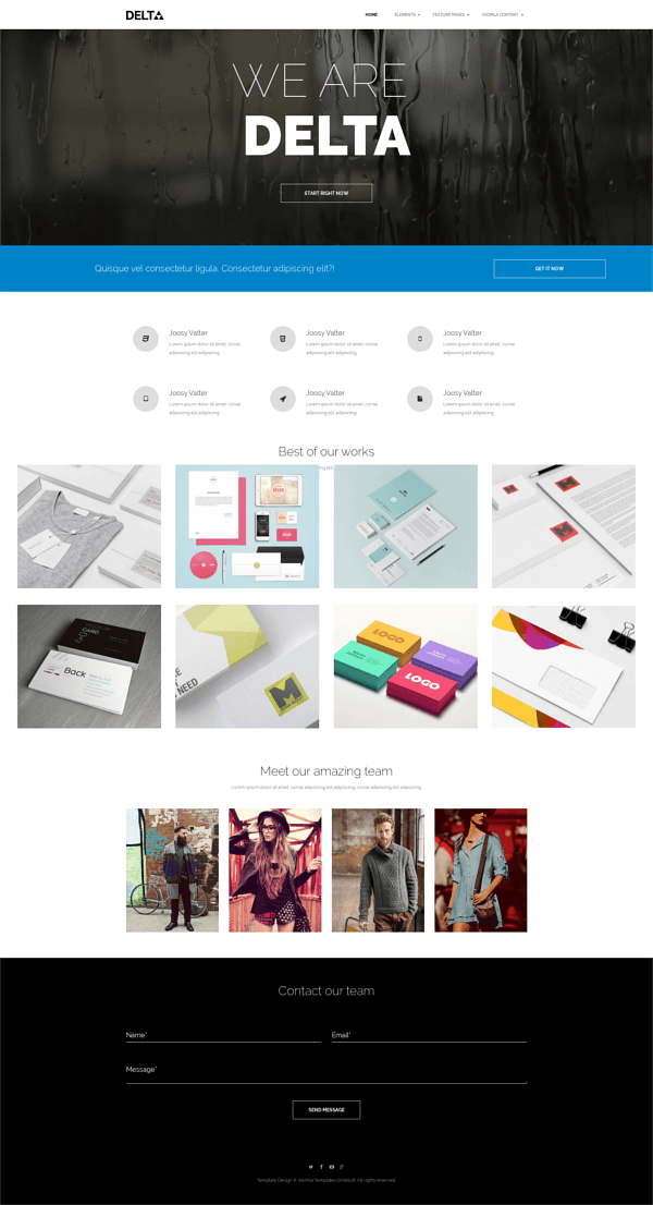 Delta, creative Joomla template
