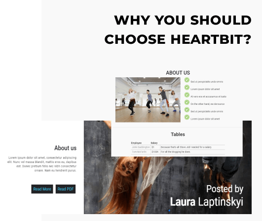 dance studio website template why choose