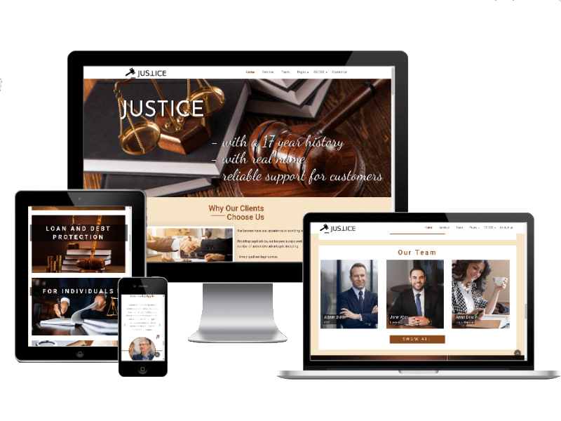Joomla Justice lawyer template
